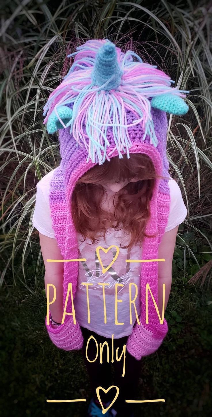 PATTERN Only- Hooded unicorn scarf or scoodie will be warm and fun for any child or adult! Warm hooded scarf with pockets so you can keep your hands warm as well in a fun design of a unicorn head. NO REPRODUCTIONS OF THE PATTERN ARE ALLOWED. Items made from the pattern are allowed to be sold as long as the pattern is credited. :) Unicorn Scarf Crochet, Free Crochet Pattern For Hooded Unicorn Blanket, Unicorn Crochet Scarf, Unicorn Hooded Scarf Crochet, Free Crochet Unicorn Hat And Scarf Pattern Kids, Unicorn Hooded Blanket Crochet Pattern Free, Scoodie Pattern, Crochet Scoodie, Hooded Scarf With Pockets