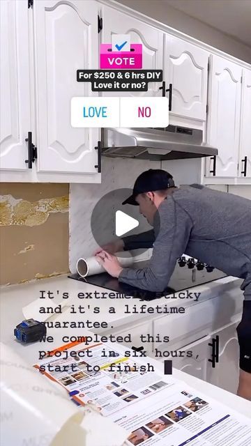 Redo Spaces • DIY • Int Design • Construction • Remodel �• Home on Instagram: "DIY backsplash for under $250 and 6 hrs using self adhesive paper instead of mortar. Love it?
Pinning best comments.
#backsplash #diybacksplash #diy #diykitchen #redo #spaces #redospaces #remodel #savemoney #addvalue" Splashback Kitchen Ideas, Inexpensive Backsplash Ideas, Splash Back Ideas, Painting Bathroom Countertops, Kitchen Tile Diy, Easy Kitchen Backsplash, Install Backsplash, Self Adhesive Backsplash, Easy Backsplash