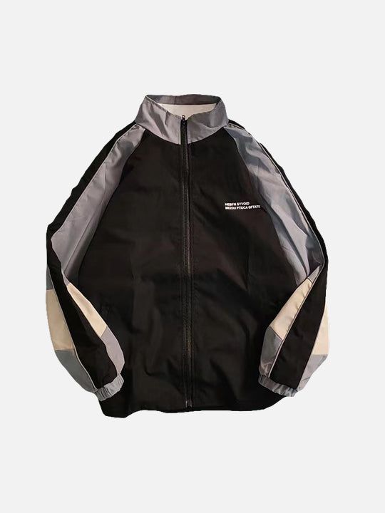 DETAILSMaterial: PolyesterCollar: Stand CollarClosure Type: ZipperLining Material: Polyester Soft Streetwear, Coat Spring, Color Block Jacket, Trendy Summer Outfits, Aesthetic Look, Looks Black, Fall Coat, Workout Jacket, Casual Style Outfits