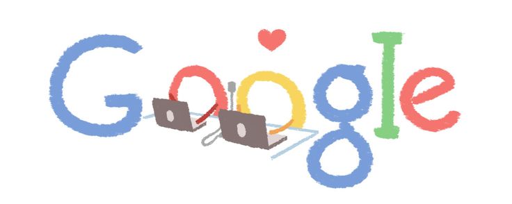 the google logo is shown in red, yellow and green letters that spell out love