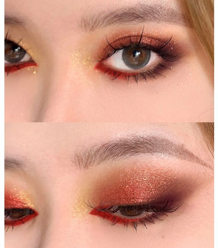 Scarlet Witch Inspired Makeup, Scarlet Witch Makeup Look, Eyeshadow For Red Hair, Scarlet Witch And Black Widow, Red Black Eyeshadow, Red Witch Costume, Scarlet Witch Makeup, Red Eyeshadow Looks, Red Eyeshadow Makeup