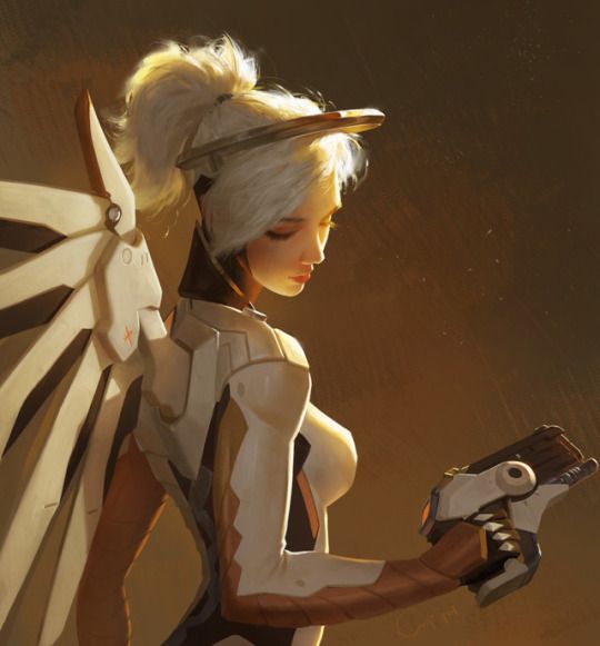 Overwatch Wallpaper, Mercy Overwatch, Overwatch, Syrup, Angel, Hair, White