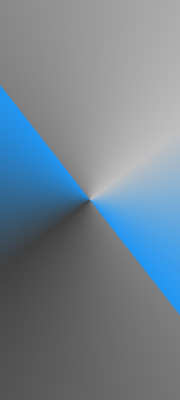 an abstract blue and gray background with some white lines on the bottom right corner, as well as light at the end