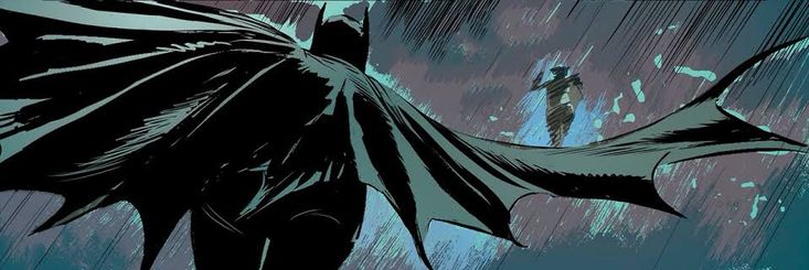 an image of a batman in the rain