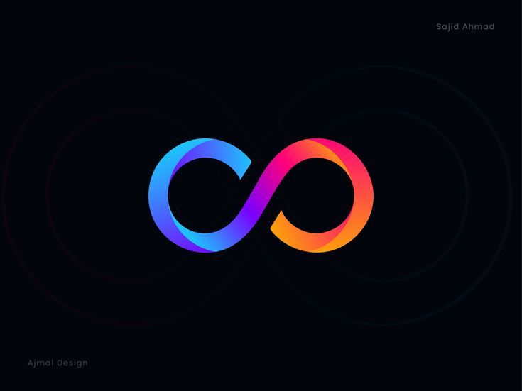 an abstract logo with the letter o in it's center, on a black background