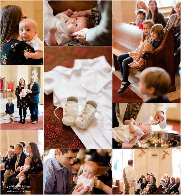 a collage of photos with people and baby's feet on the ground in front of them