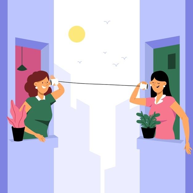 two women sitting on windowsills, one is pulling the cord to another window