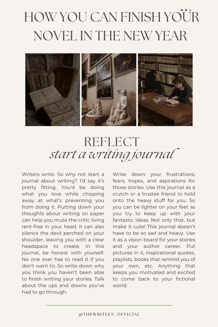 an article about how you can finish your novel in the new year reflect start writing journal