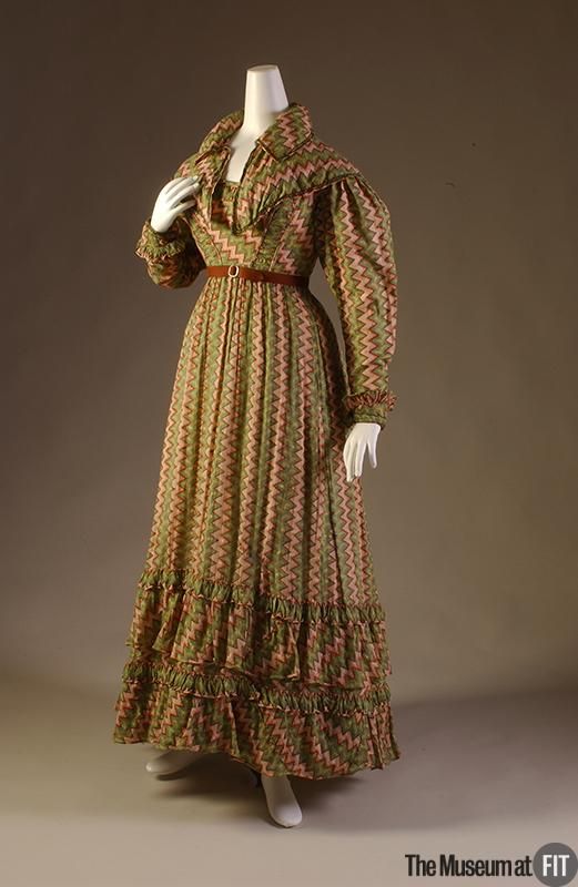 1820s Fashion, 1800s Fashion, Regency Dress, Regency Fashion, Afternoon Dress, 19th Century Fashion, Period Outfit, Antique Clothing, Printed Cotton Dress