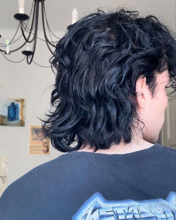 Men’s Long Hair Mullet, Black Hair Mullet Men, Modern Mullet Thick Hair Men, Black Mullet Aesthetic, Overgrown Mullet Men, Attractive Mullet, Scruffy Mullet, Mullet Men Aesthetic, Black Mullet Men