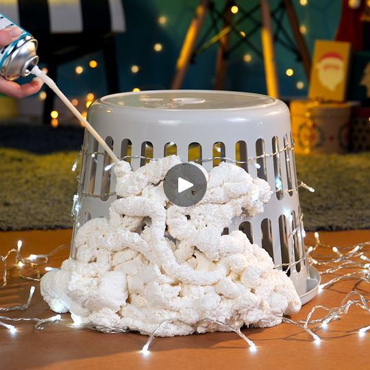 a person is pouring something into a dog bowl with lights on the ground in the background