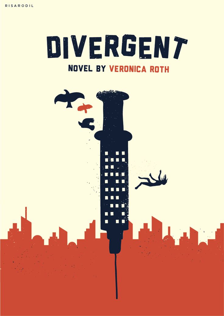 the cover to diver by veronika roth, with birds flying around it