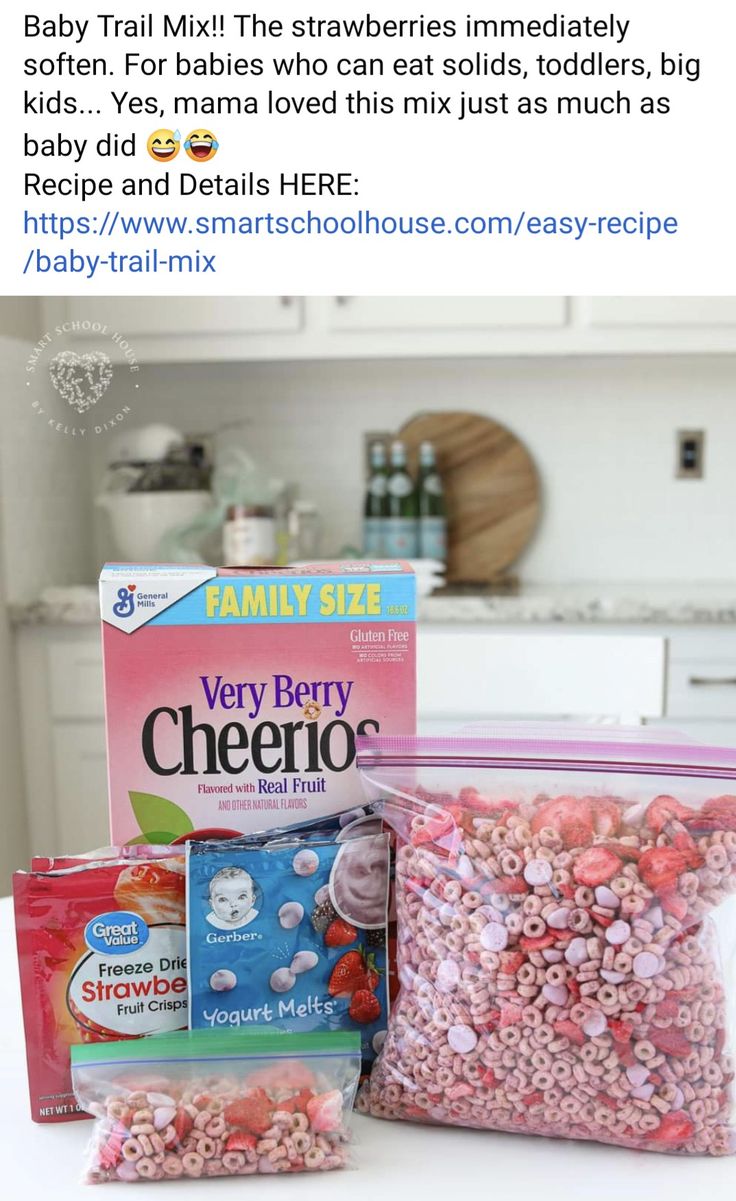 baby trixii mix and other items are on the counter