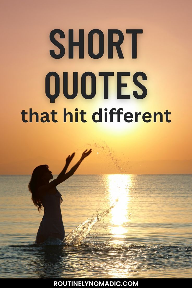 Woman in ocean with words Short Quotes that hit different Short Inspirational Words, Best Short Quotes, Uplifting Quotes Positive, Short Positive Quotes, Thinking Of You Quotes, Short Funny Quotes, Life Is Too Short Quotes, Hit Different, Positive Quotes For Life Motivation