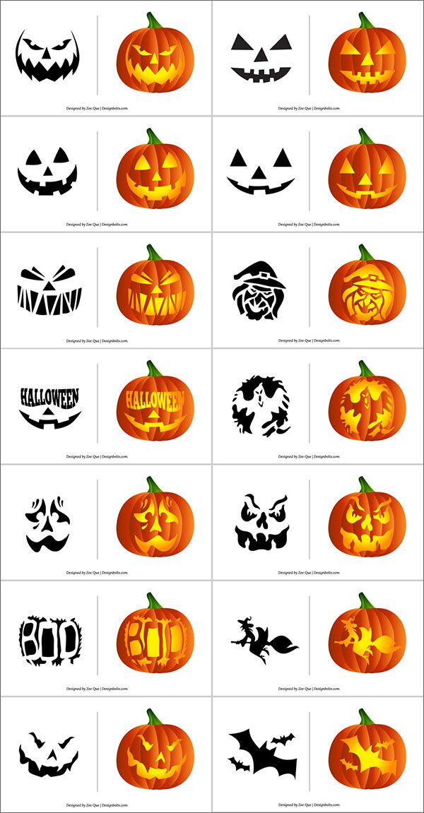 Easy Halloween Pumpkin Stencils Free Printable - FREE PRINTABLE TEMPLATES