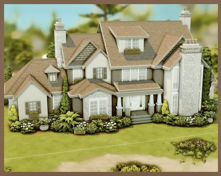 this is an artist's rendering of a large house