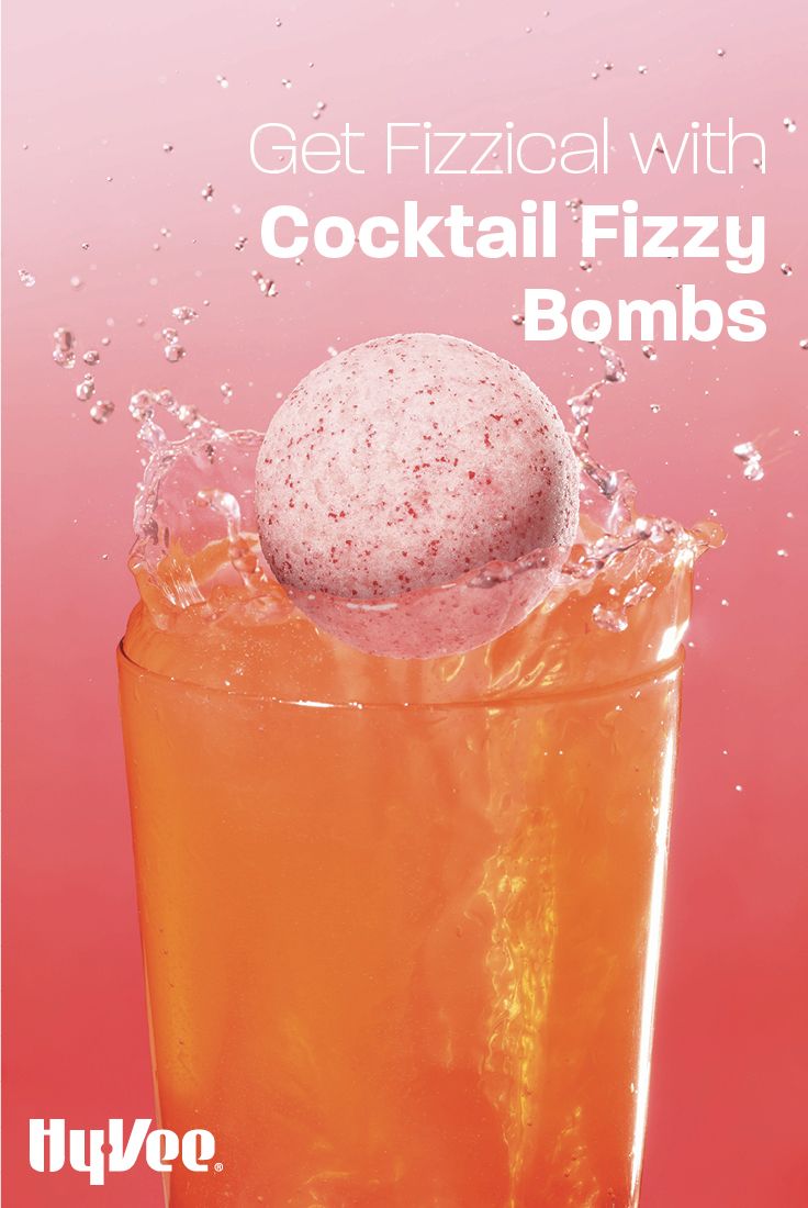 an advertisement for a cocktail with a bubble in it