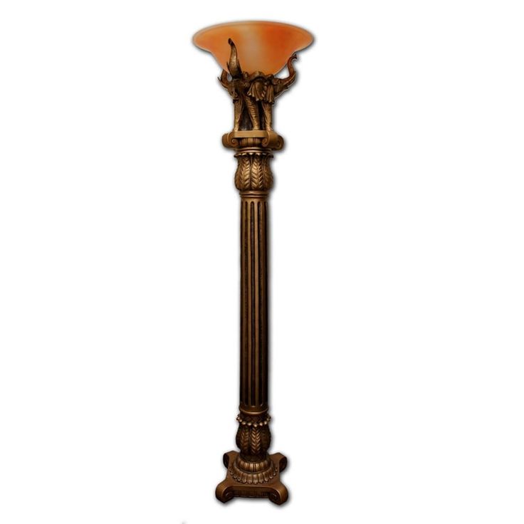 an old fashioned lamp is shown against a white background