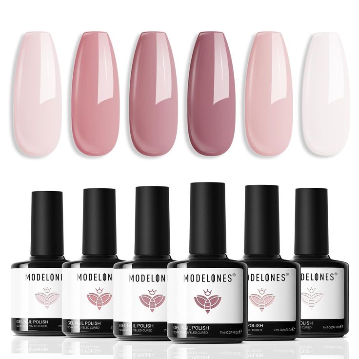 PRICES MAY VARY. NUDE GEL NAIL POLISH: 6 trendiest pink colors*7ml (0.24oz) gel nail polish set for all seasons is suitable for holiday and daily routine life. More than 20 color combos can be found out with this nude pink gel polish kit. No more struggle to decide which colors should select! You can DIY at home with a stylish and modern manicure IDEAL GIFT FOR HER: This pink white gel polish set comes with a beautiful box, it is a exquisite gift for your family member or friend for birthdays, a Trendy Nail Polish, Best Gel Nail Polish, Pink Glitter Nails, Pink Gel Nails, Fall Gel Nails, Glitter Gel Polish, Manicure Gel, Pink Gel, Gel Mani