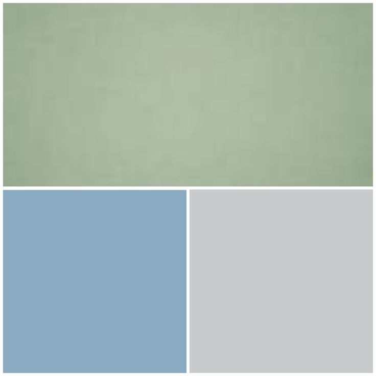 two different shades of blue and green are shown in the same color scheme, one is gray