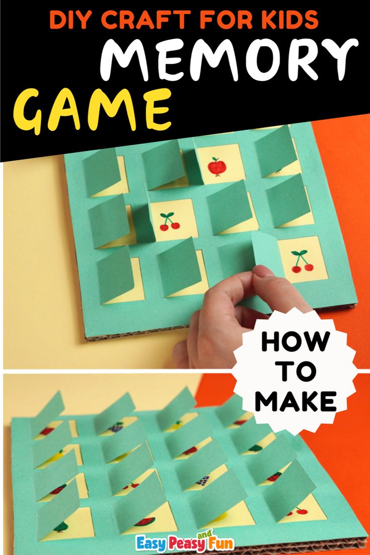 an easy and fun memory game for kids to make