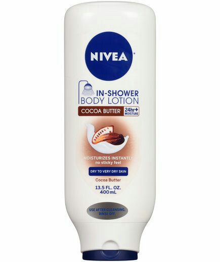 In Shower Body Lotion, Nivea Cocoa Butter, Vaseline Cocoa Butter, Cocoa Butter Body Lotion, Nivea Lotion, Olay Body Wash, Cocoa Butter Lotion, Shower Lotion, Facial Wipes