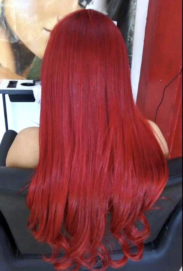 Vibrant Red Hair Color Ombre, Red Crimson Hair, Fire Red Hair Color, Blood Red Hair Color, Scarlet Red Hair, Highlights For Summer, Bright Red Hair Dye, Red Hair Ideas, Unique Hair Color