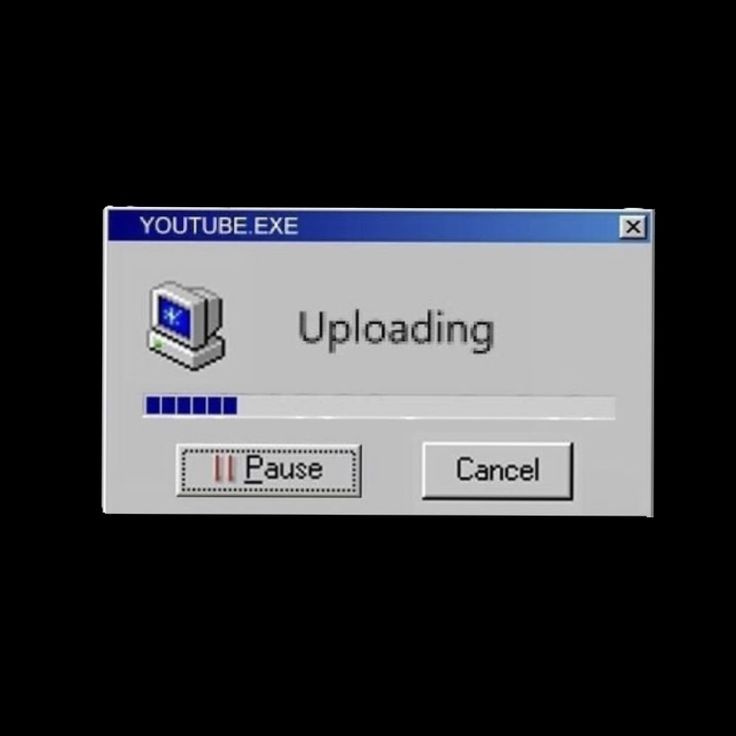 the uploading screen for youtube exe