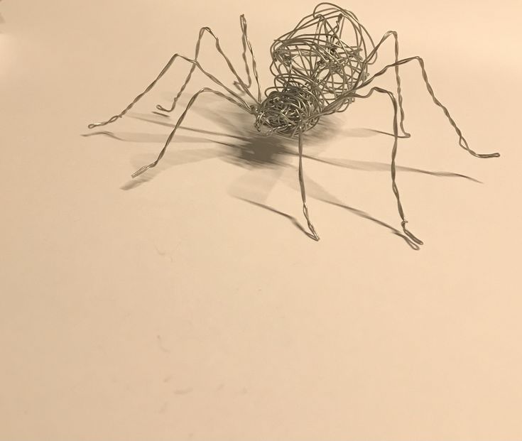 my first try to make a sculpt out of wire Wire Models Sculpture, Wire Spider Web Diy, Chainmail Crochet, Wire Art Sculpture Easy, 3d Wire Sculpture, Spider Web Diy, Metal Wire Sculpture, Spider Sculpture, Midnight Circus