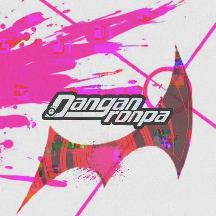 the logo for dangan kopa is shown in pink and red paint splattered on