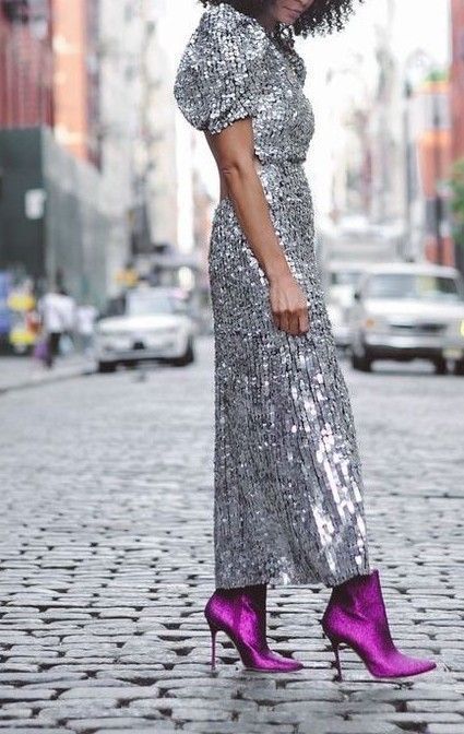 Sequin Boots Outfit, Long Prom Hair, Prom Nail Inspo, Prom Fashion, Hairstyles Prom, Leandra Medine, Prom Hairstyles For Long Hair, Hair Prom, Nails Prom