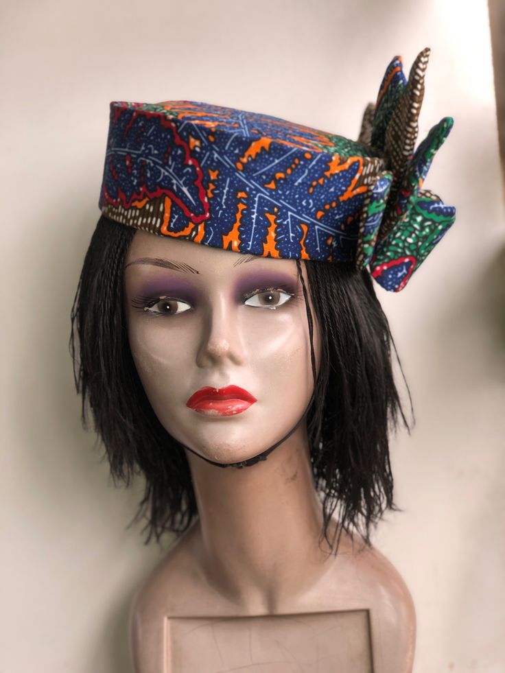 Ankara Hats For Women, African Museum, Fascinator Hats Outfit, African Hair Wrap, Fascinator Hats Wedding, Electric Scissors, African Attire Dresses, African Hats, Best African Dresses