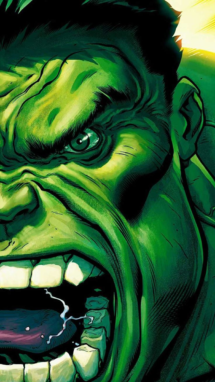 the incredible hulk face is shown in this comic character's likeness, which appears to be green