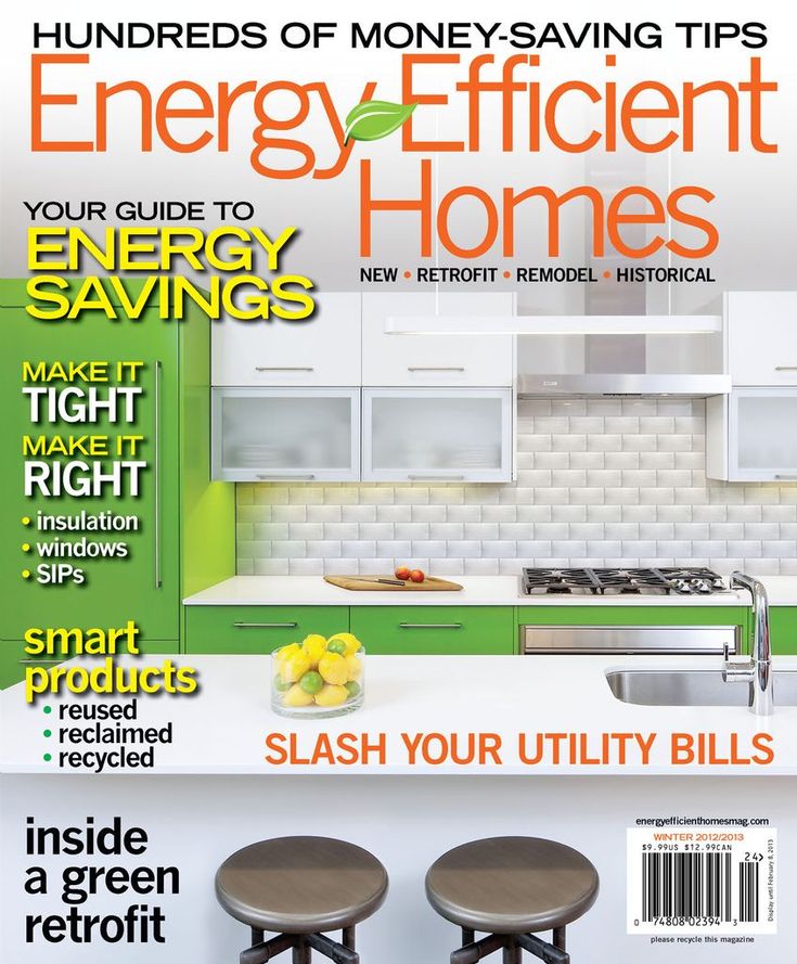 a magazine cover with two stools in the kitchen