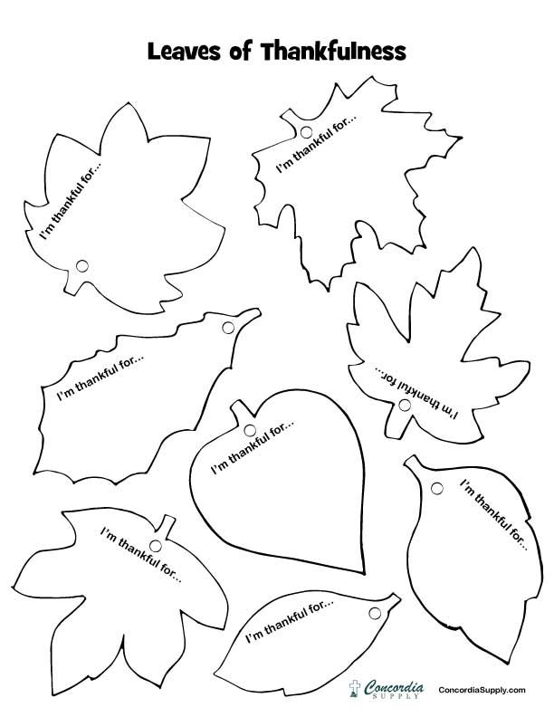 the leaves of thanksgiving cut out into shapes