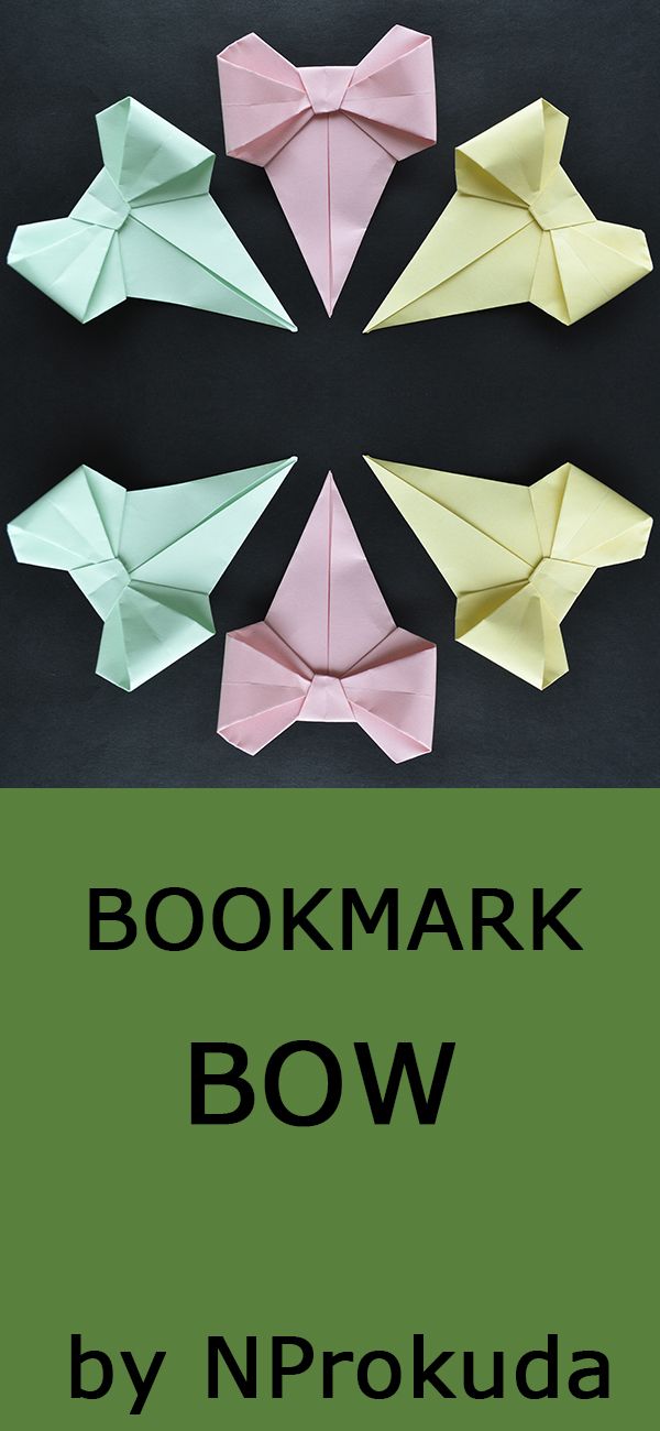 origami bookmark bow by ndrokuda