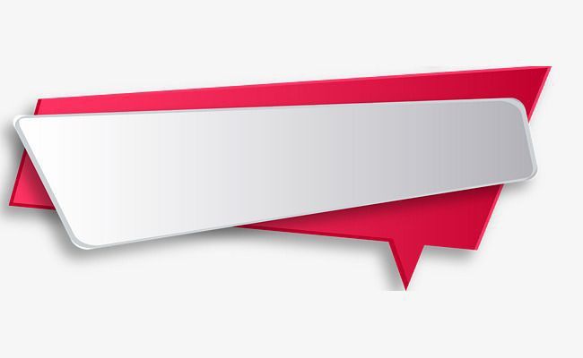 two red and white speech bubbles on a white background