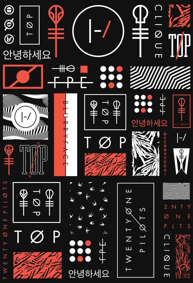 an image of various designs on black and red paper with the words love written in different languages