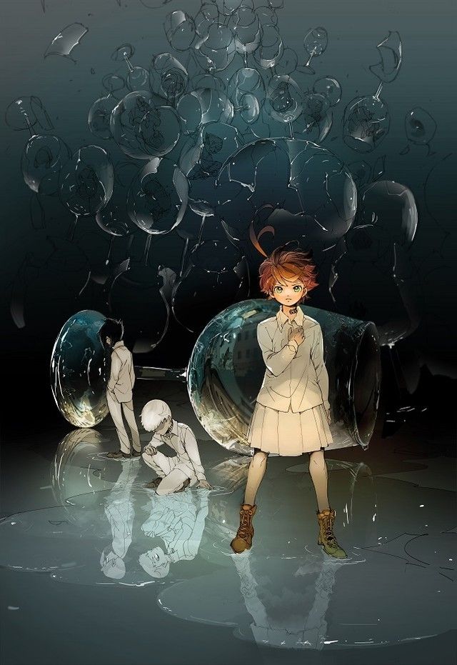 [14+] Anime Behind Glass Wallpaper The Promised Neverland