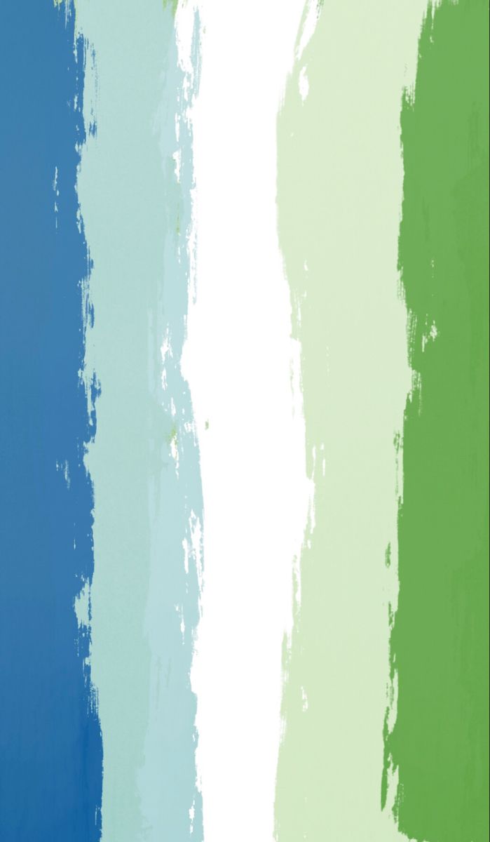 two different shades of blue, green and white paint