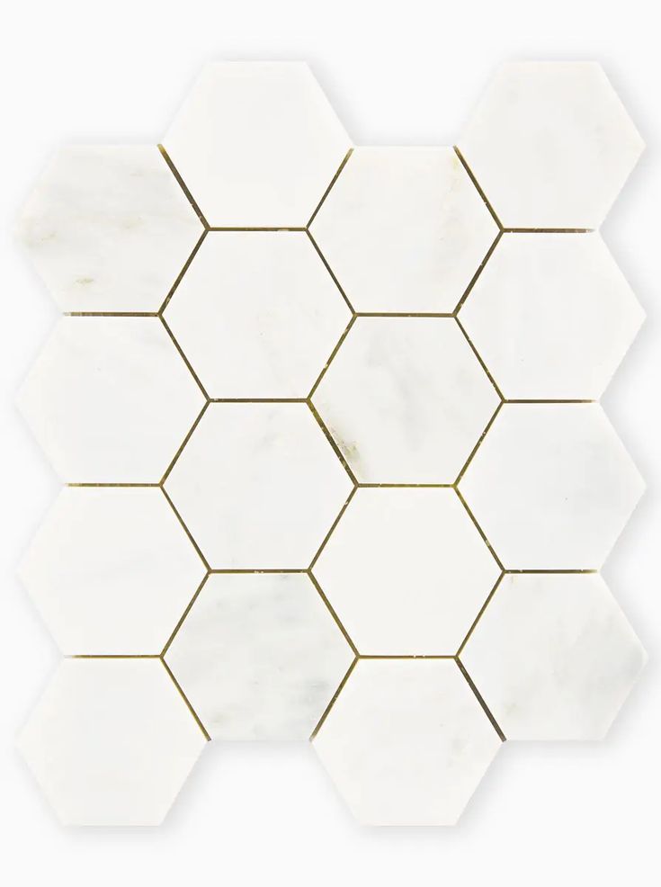 East Haven | Marble Tile Collection | Free Delivery Hexagon Marble Tile, White Marble Mosaic, Wet Room Flooring, Penny Round Mosaic, Bathroom Shower Walls, White Marble Tiles, Hexagonal Mosaic, Interior Design Mood Board, Honeycomb Pattern