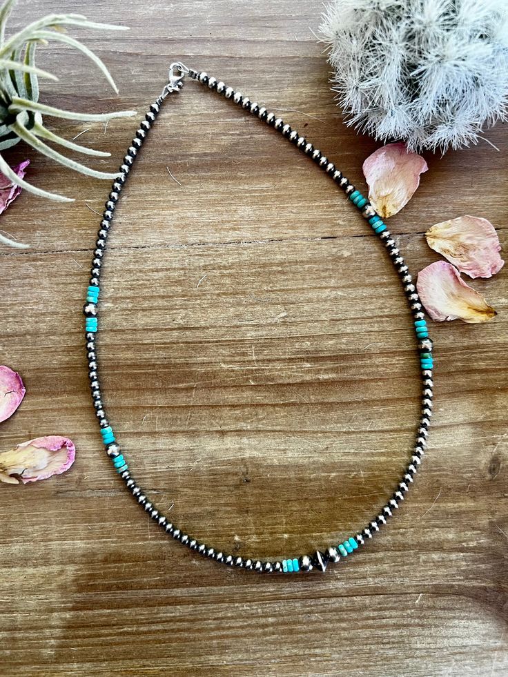 All real Sterling Silver pearls Turquoise Navajo Jewelry, Western Turquoise Necklace, Navajo Pearl Jewelry, Beaded Neckless, Diy Western Jewelry, Western Jewelry Necklace, Navajo Pearls Necklace, Rodeo Jewelry, Navajo Necklace