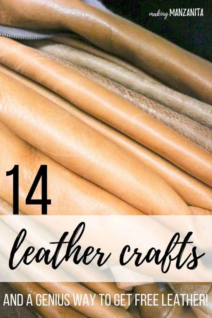 Want to get inspired to use leather in your crafts? Check out these 14 leather craft ideas and discover a genius way to get free leather! Leather Craft Ideas, Diy Leather Working, Diy En Cuir, Arts And Crafts For Adults, Diy Leather Projects, Leather Scrap, Leather Craft Projects, Fun Arts And Crafts, Yard Sales