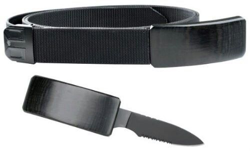 a black belt with a knife attached to it