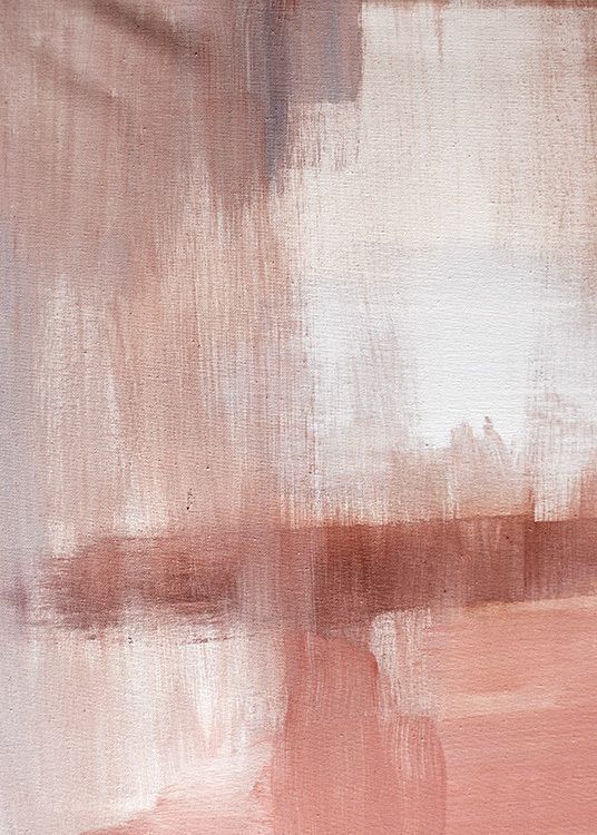 an abstract painting with brown and white colors