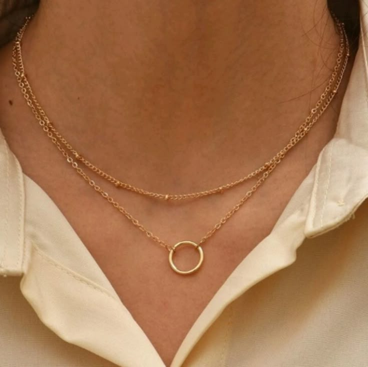 Anthropologie Minimalist Beaded Station And Circle Pendant Double Layered Chain Gold Plated Necklace Brand New! Gold Plated Size: 18" Good Quality *** Will Be Pack It Safely *** Fast Shipping Bundle & Save Free Shipping!!!!! Other Listings: Jewelry Vintage Anniversary Necklace Ring Bracelet Minimalist Retro Brooch Wedding Classy Holiday Jade Chain Formal 10k 14k 18k 22k Trendy Modern Bride Dangling Karat Christmas Zales Diamond Jewel Charm Forever Thanksgiving Beauty 10kt 14kt New Year, Kendra S Timeless Wardrobe Essentials, New York Shopping, Heart Pendant Necklace Silver, Jewelry Stacking, Natural Essence, Crystal Heart Pendant, Minimalist Accessories, Snake Pendant, Business Chic