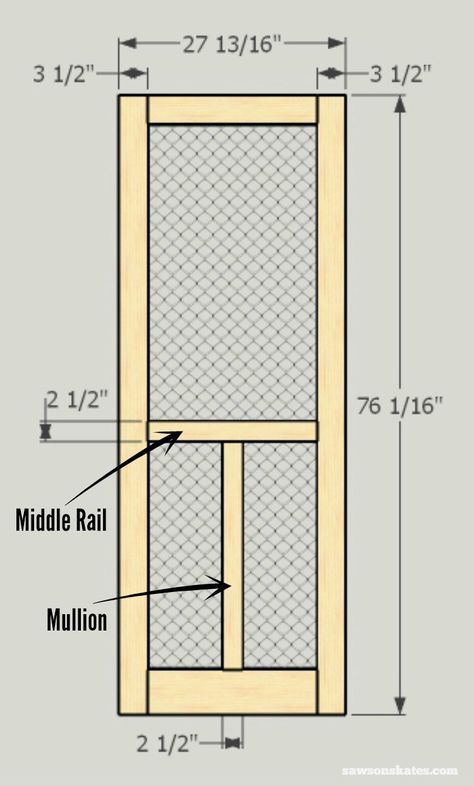 the diagram shows how to measure and install an insect screen for your window or door