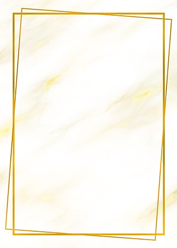 a golden rectangle frame on a white marble textured background with a gold line in the middle