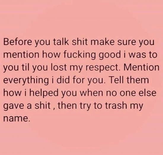 #shit #talk #mention #trash #respect #help Burnout Quotes, Self Respect Quotes, Respect Quotes, Talking Quotes, Sassy Quotes, Wholesome Memes, You Lost Me, Deep Thought Quotes, Pretty Quotes