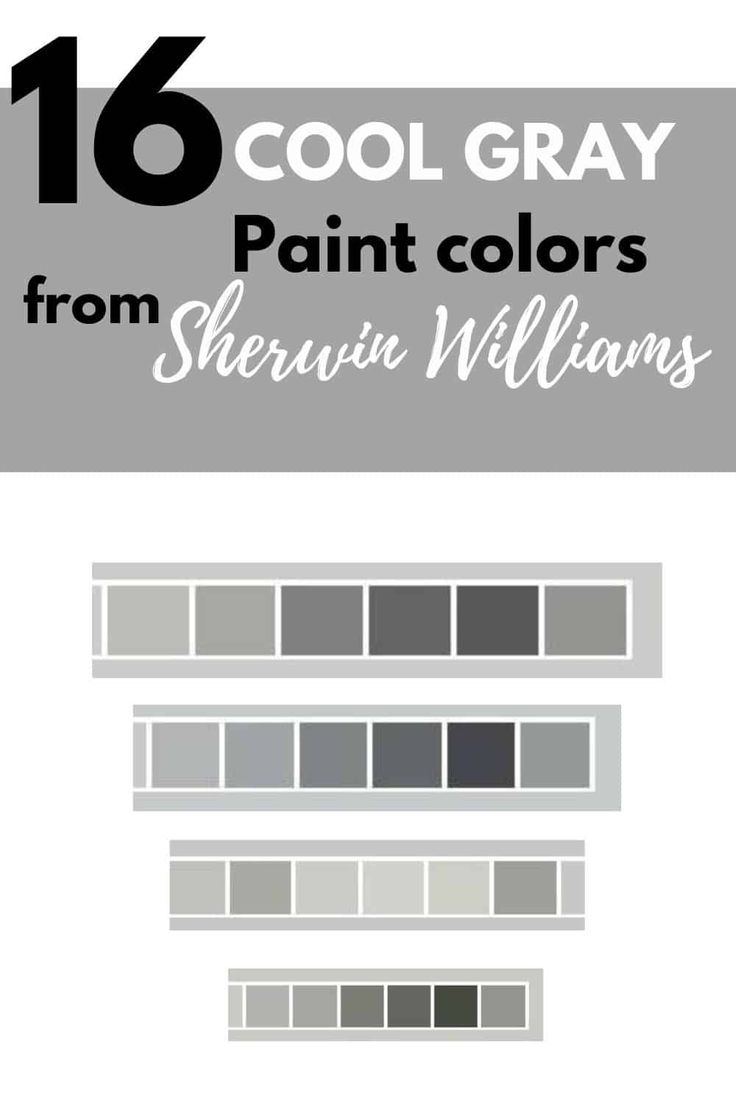 the color scheme for sherylin williams's cool gray paint colors